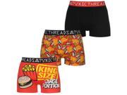 Toxic Threads Mens Cotton 3 Pack Boxer Shorts Elasticated Underwear