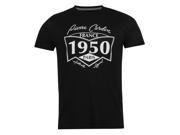 Pierre Cardin Mens Marl T Shirt Summer Casual Graphic Short Sleeve Crew Neck Tee
