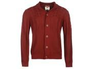 Lee Cooper Mens Shawl Neck Cardigan Pattern Jumper Long Sleeve Button Front Top