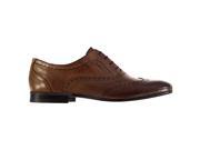 H By Hudson Mens Francis Calf Lace Up Rounded Toe Leather Brogues Shoes