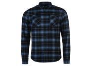Firetrap Mens Brushed Checked Shirt Button Front Long Sleeve Collar Neck Top