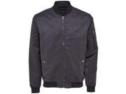 Only and Sons Mens Faux Suede Bomber Jacket Elasticated Waistband Full Zip Top