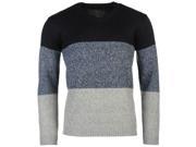 Pierre Cardin Mens Block Knit Jumper Warm Pullover Long Sleeve V Neck Top