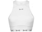 USA Pro Womens Little Mix Racer Crop Top Breathable Gym Elastic Sports Training
