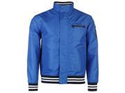 Pierre Cardin Mens Windbreaker Jacket Mesh Pattern Stripe Rib Press Stud Overlay