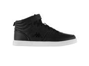 Kappa Mens Aria Mid Top Trainers Lace Up Hook and Loop Tonal Stitching Shoes