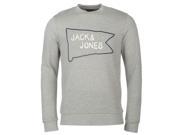 Jack and Jones Mens Originals Multi PHD Sweatshirt Pullover Long Sleeve Crew Top