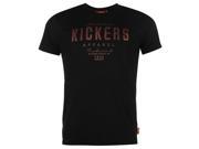 Kickers Mens Print T Shirt Cotton Summer Casual Short Sleeve Crew Neck Tee