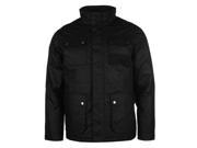 Pierre Cardin Mens Waxed Jacket Water Resistant Padded Winter Warm Cotton