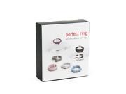 Wine Glass Charms Drink Markers in Elegant Ring Design to Grip and Mark Wine Glasses and Stemware Set of 6