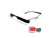 DigiOptix 32GB Smart Glasses with Sunglasses Frame PO lense HD Mini Camera Video Glasses Bluetooth Hand free Answer Call steam Music