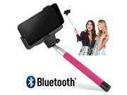 Universal 40 inch Bluetooth Selfie Stick Pink