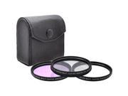 Xit 58mm UV Polarizer FLD Deluxe Filter kit set of 3 carrying case