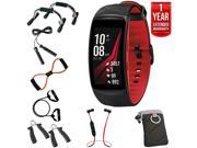 Samsung Gear Fit2 Pro Fitness Smartwatch Red Small +7-in-Fitness Kit+Extended Warranty