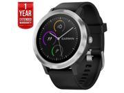 Garmin Vivoactive 3 GPS Fitness Smartwatch (Black & Stainless) + Extended Warranty