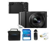 Panasonic Lumix DMC ZS100 Digital Camera Black Expo Essentials Bundle