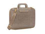 Bombata BA0001 21 13 in. Gold Cocco Laptop Brief Taupe