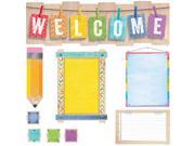 Creative Teaching Press CTP7054 Welcome Bulletin Board Set Upcycle Style