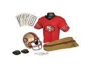 Franklin Sports FRA 15701F12 Y2 San Francisco 49ers Youth NFL Deluxe Helmet and Uniform Set Medium