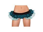 Roma Costume SH3287 Blue M L Mermaid Shorts with Attached Iridescent Skirt Blue Medium Large