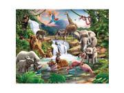 Brewster Home Fashions WT41776 Jungle Adventure Wall Mural 96 in.