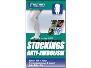Bilt Rite Mastex Health 10 73100 LG Anti Embolism Stockings Thigh High Closed White Large