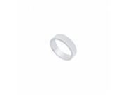 Fine Jewelry Vault UBVNCF500PTRS4 Platinum 5 mm Flat Non Comfort Fit Wedding Band Size 4