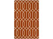 Artistic Weavers AWIP2191 810 Impression Ashley Rectangle Hand Tufted Area Rug Orange 8 x 10 ft.