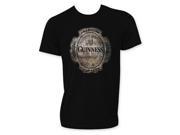 Tees Guinness Extra Stout Mens Distressed Label T Shirt Black Large