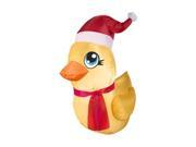 Gemmy 36518 Rubber Ducky Santa 3 ft.