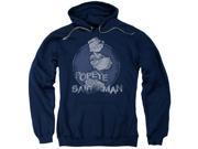 Trevco Popeye Original Sailorman Adult Pull Over Hoodie Navy Small