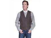 Scully 503 63 38 Mens Leather Wear Lamb Western Vest Brown 38