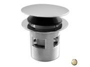 Westbrass D98R 03 Integrated Overflow Round Tip Toe Bath Drain Polished Brass