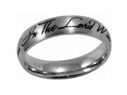 Forgiven Jewelry 128249 Ring Trust In The Lord Stainless Size 10