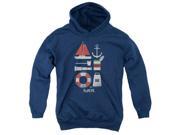 Trevco Popeye Items Youth Pull Over Hoodie Navy Small