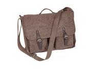 Occasionally Made Washed Canvas Messenger Bag Chestnut Brown