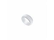 Fine Jewelry Vault UBVCM700PTRS6.5 Platinum 7 mm Comfort Fit Milgrain Wedding Band Size 6.5