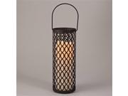 Gerson Company 43017 3.8 x 10.5 in. Metal Oval Lantern