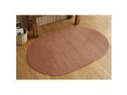 Better Trends BRPMS35RU Palm Spring Braided Rug Rust 3 in.