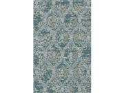 DynamicRugs KI6976113598 76113 Kingston Collection 5.3 x 7.7 in. Traditional Rectangle Rug Dark Blue