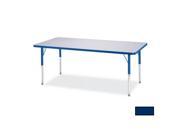 RAINBOW ACCENTS 6473JCA112 KYDZ ACTIVITY TABLE RECTANGLE 30 in. x 48 in. 24 in. 31 in. HT GRAY NAVY