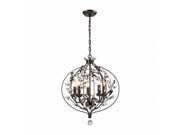 ELK Group International 18136 5 Circeo 5 Light Chandelier Deep Rust 23 x 16 x 20 in.