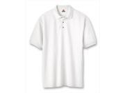 Hanes 055X Comfort Soft Cotton Pique Mens Polo Size 6Extra Large White