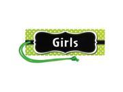 Teacher Created Resources TCR77240 Lime Polka Dots Magnetic Girls Pass