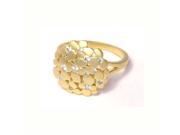 Dlux Jewels Gold White Cubic Zirconia Ring 8 in.