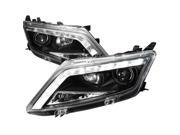 Spec D Tuning LHP FUS10JM TM Projector Headlights Black Housing for 10 to Up Ford Fusion 10 x 15 x 29 in.