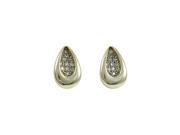 Dlux Jewels tt Sterling Silver Gold Cubic Zirconia Earrings