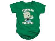Trevco Popeye Strong To The Finish Infant Snapsuit Kelly Green Large 18 Months