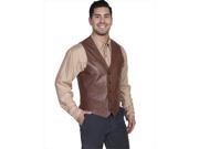 Scully 503 427 42 Mens Leather Wear Western Vest Chocolate Size 42