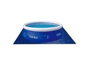 NorthLight Square Swimming Pool Ground Cloth Blue 18.5 ft.